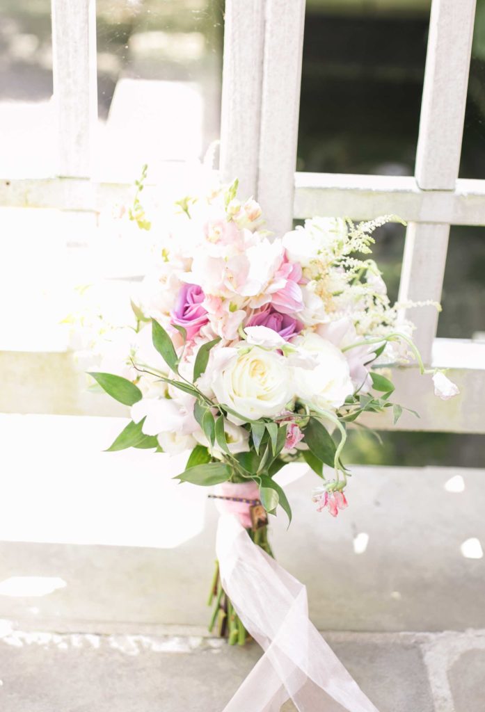 Bouquet Detail Shot at a summer garden wedding Airlie in Warrenton Virginia