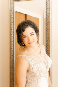 US Naval Wedding in Annapolis Maryland in August for a 1920's themed wedding. Bridal Portrait