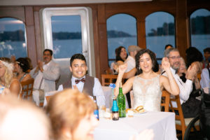 Yacht Wedding in Annapolis Maryland in August for a 1920's themed wedding. Wedding Toasts