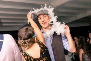 Yacht Wedding in Annapolis Maryland in August for a 1920's themed wedding. Reception Dancing