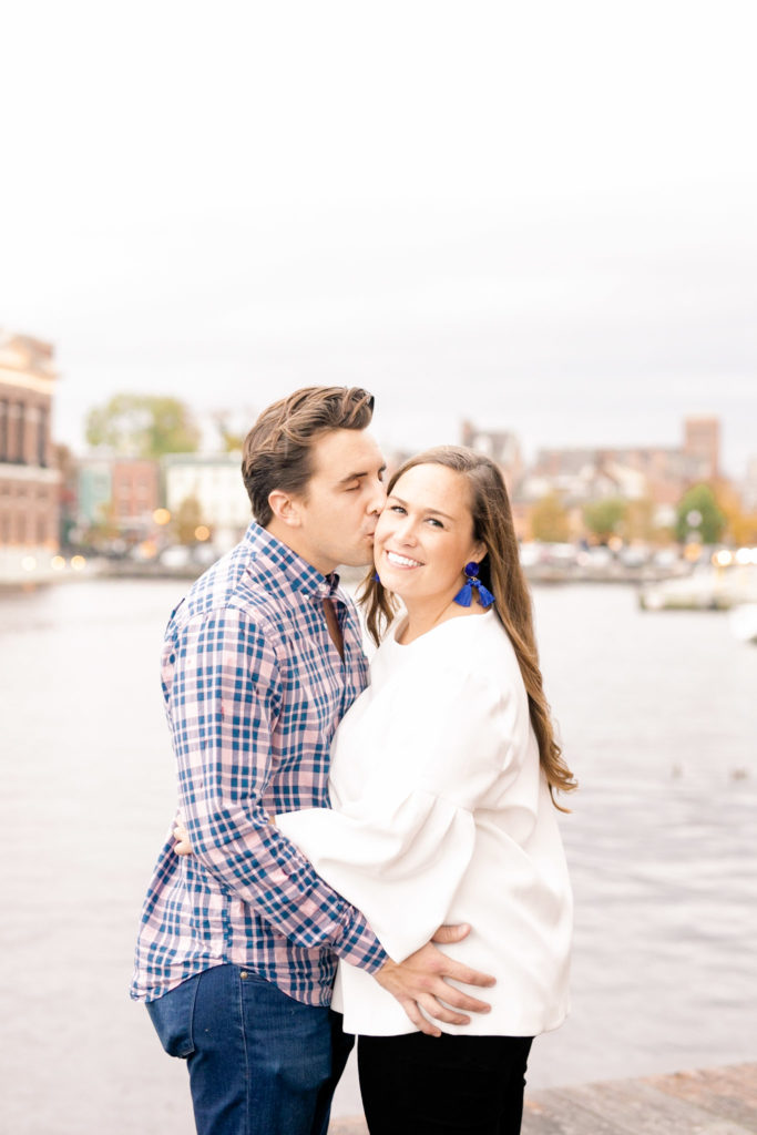 A rainy day at fells point engagement session