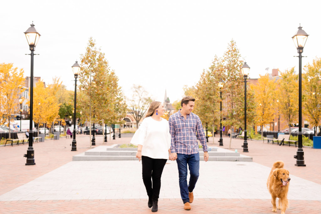A rainy day at fells point engagement session