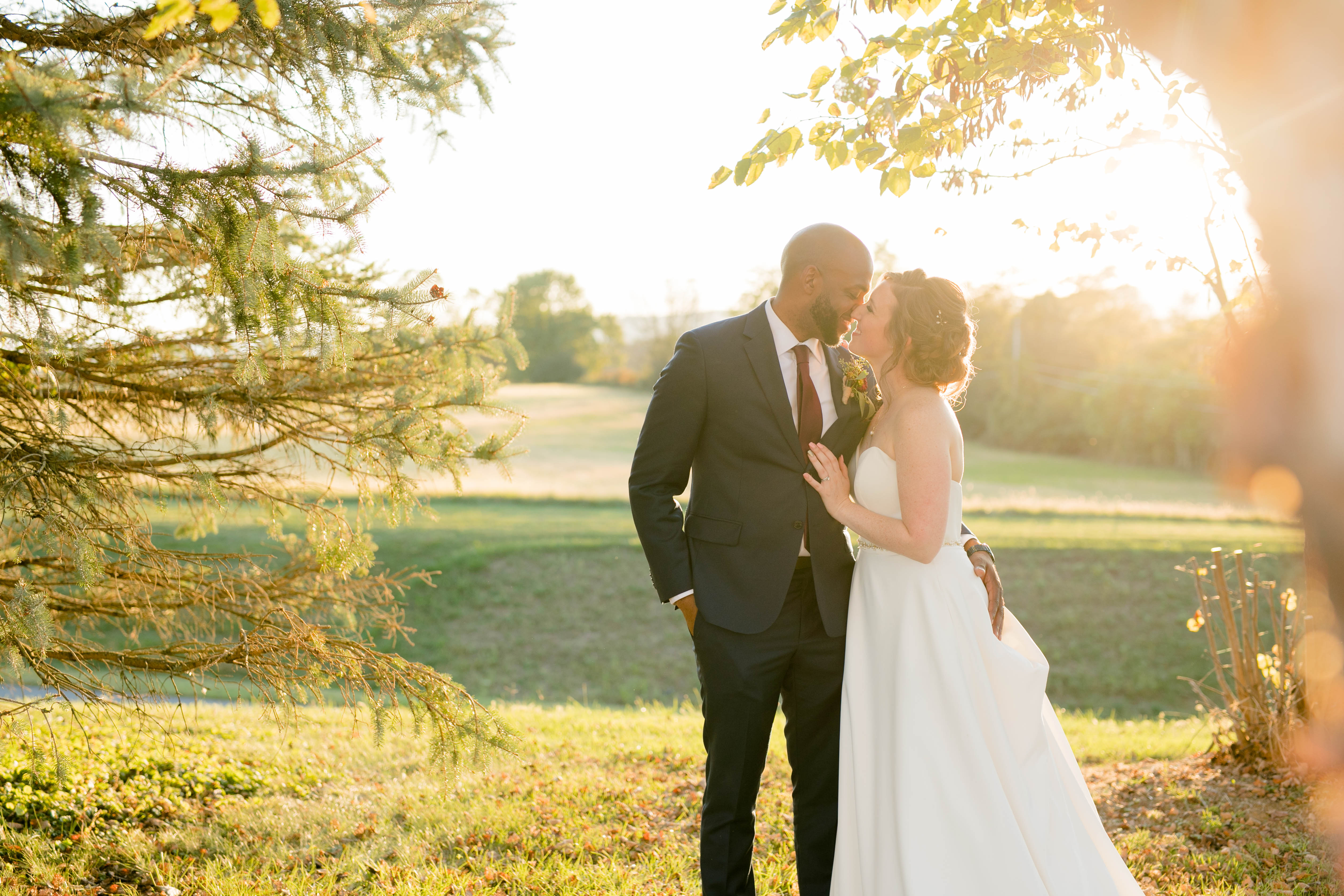 Heartwarming Fall Mountaintop Church Wedding at Holy Family Catholic Church in MIddletown, Maryland